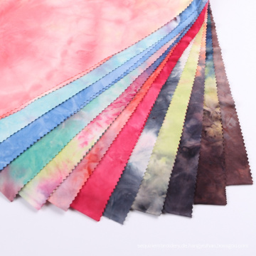 Heiße Tarntextilien Tie Dye Jersey Tie-Dye Dty Stoffkrawattenfarbstoff für Yoga-Kleiderstoff und Textilien für Kleidung